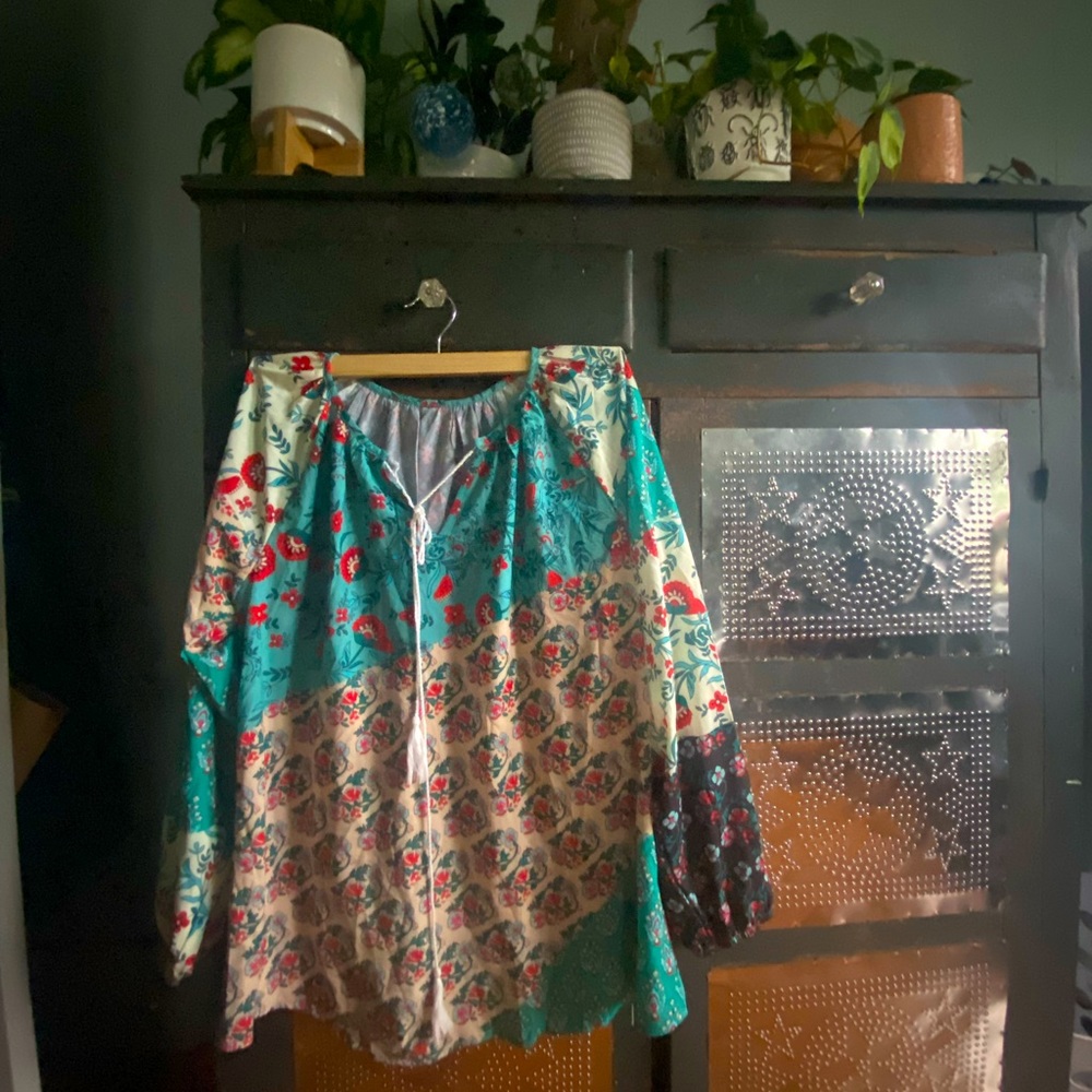 Boho multicolored top XL